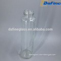 Wholesale 500ml clear empty glass juice beverage drinking bottle with screw metal cap cheap price